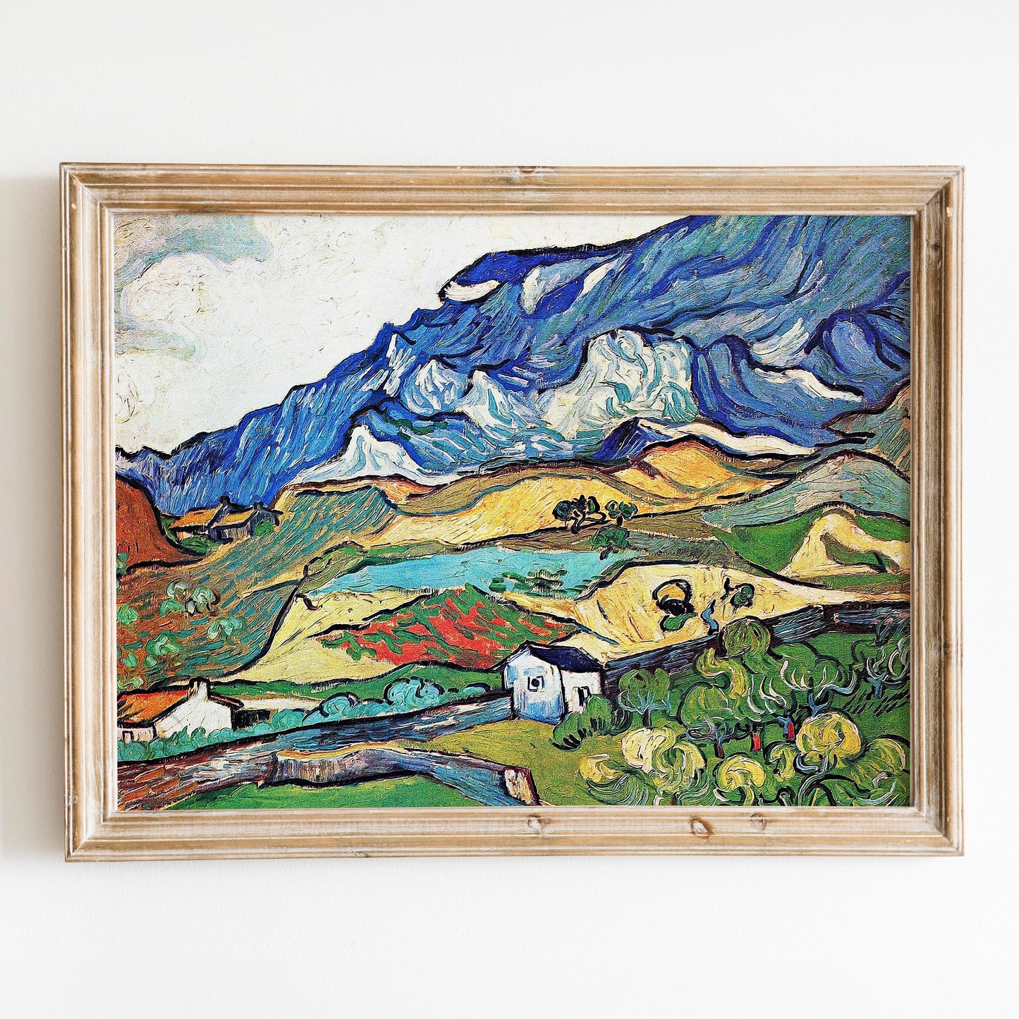Les Alpilles A Mountain Landscape Near Saint-Remy by Vincent Van Gogh