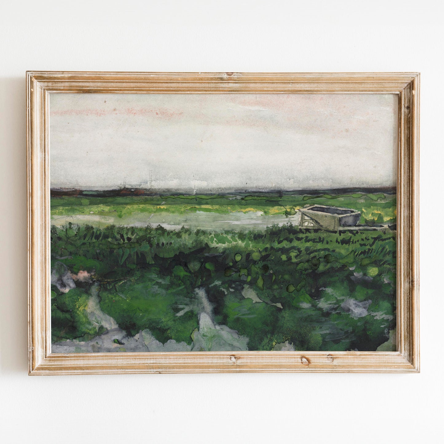 Landscape with Wheelbarrow (1883) by Van Gogh