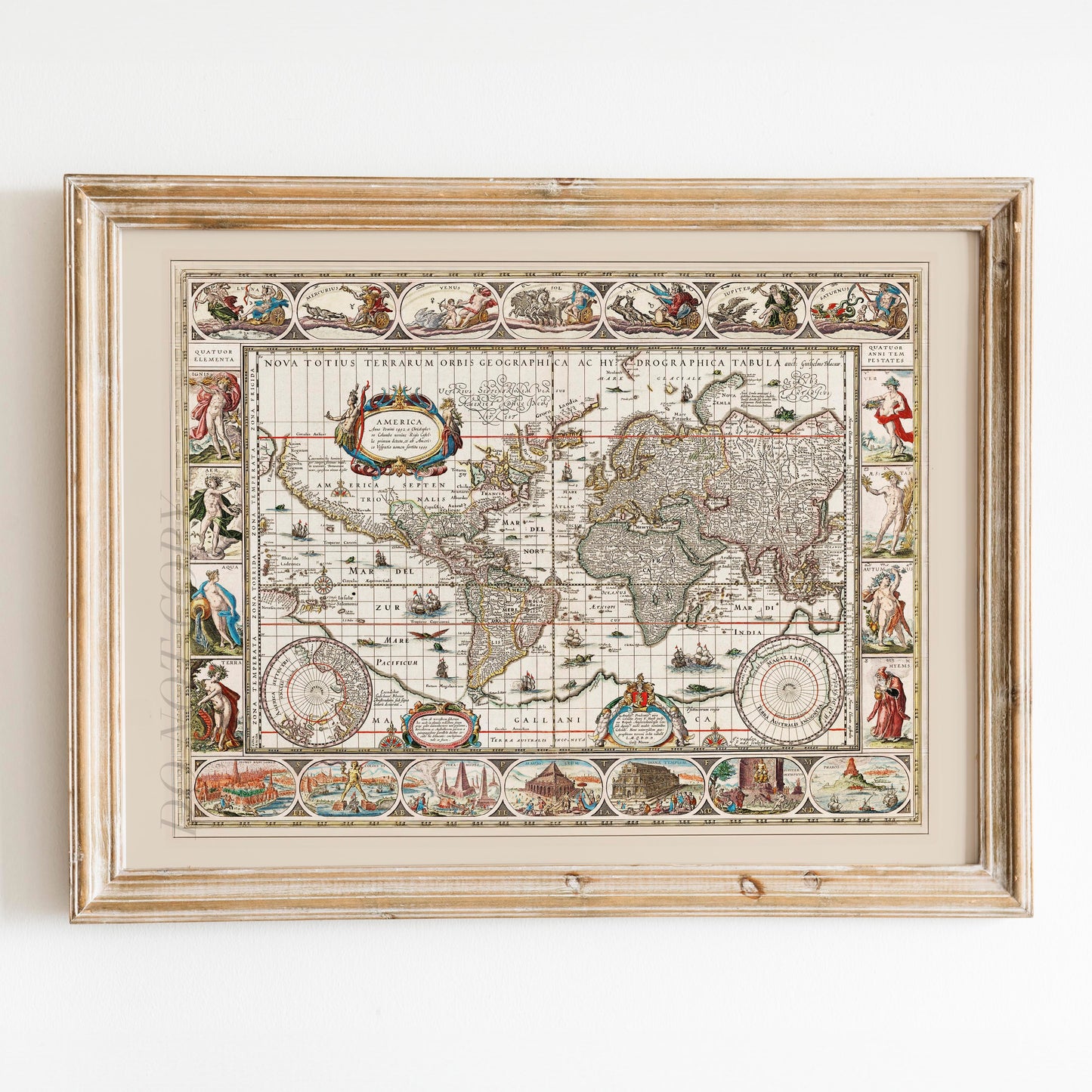 Nova Totius World Map
