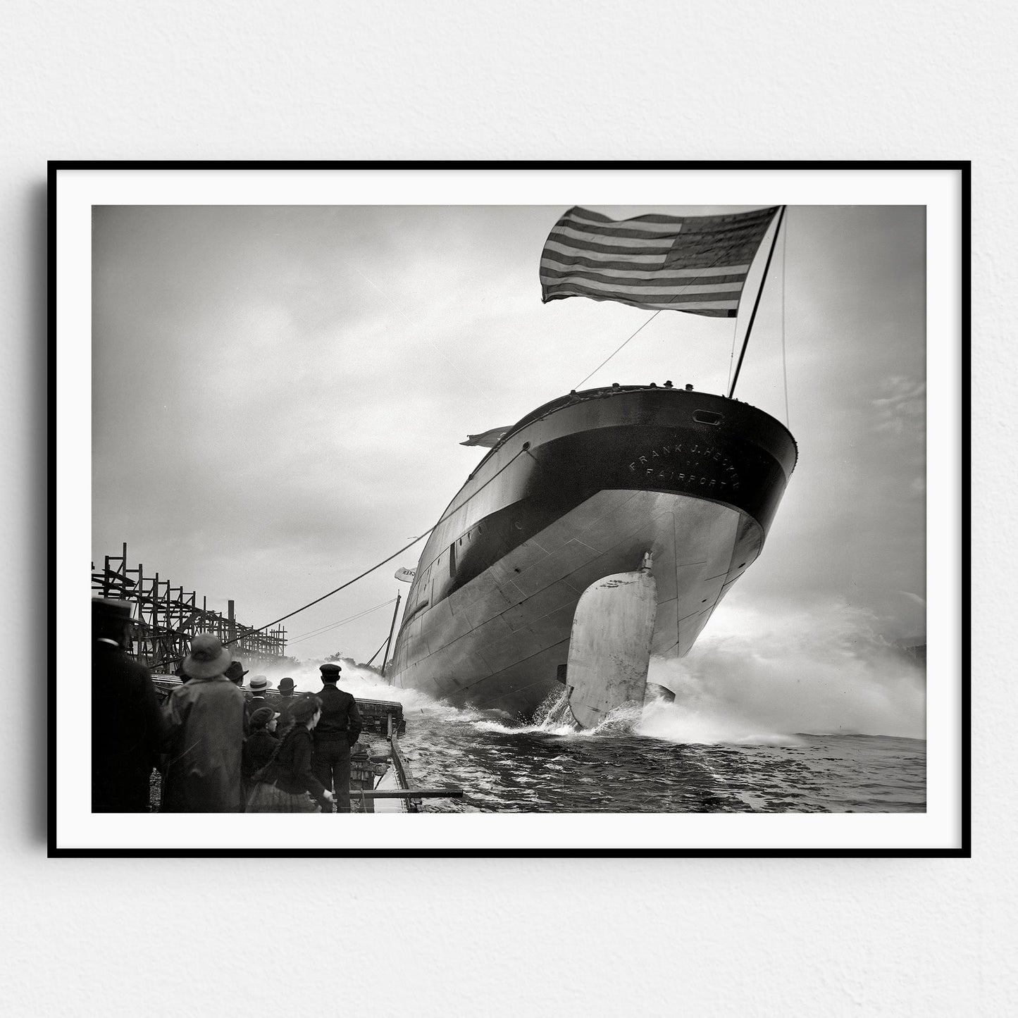 Launch of the Frank J. Hecker 1905, Freighter Great Lakes