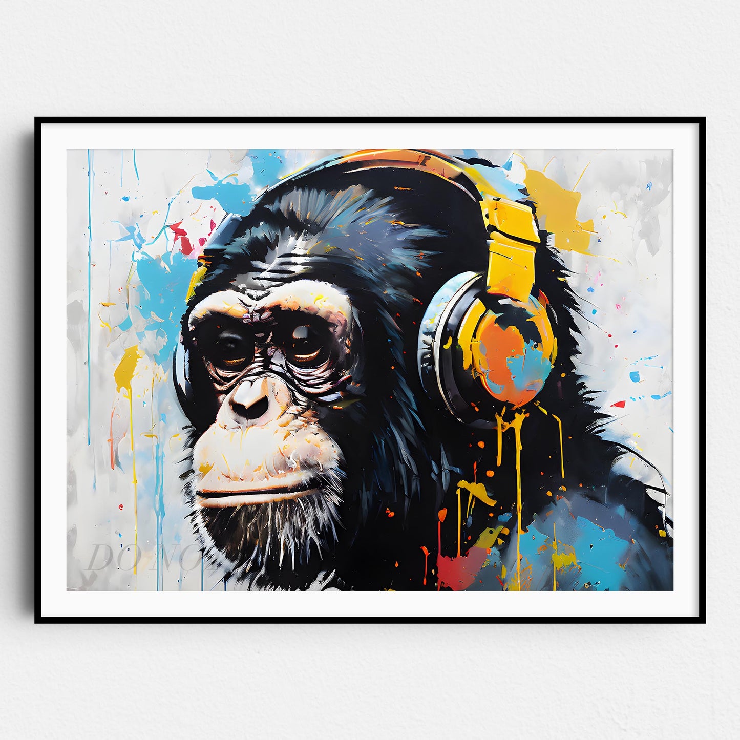 Monkey DJ Headphones Banksy