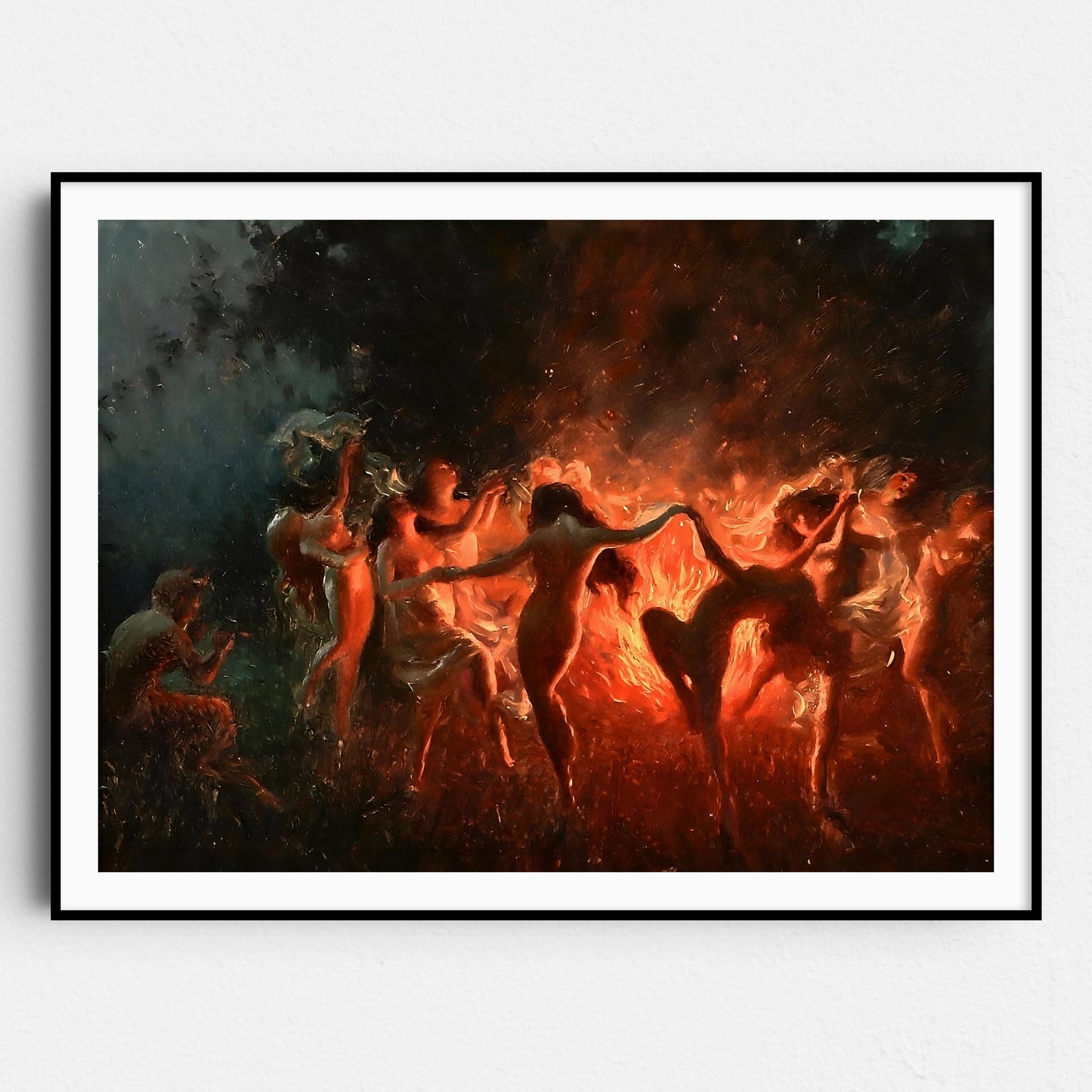 Nymphs Dancing to Pan’s Flute by Joseph Tomanek