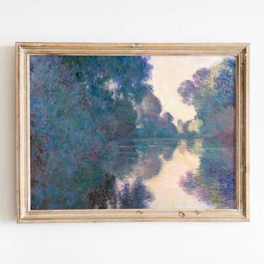 Morning On The Seine Near Giverny (1897) by Claude Monet