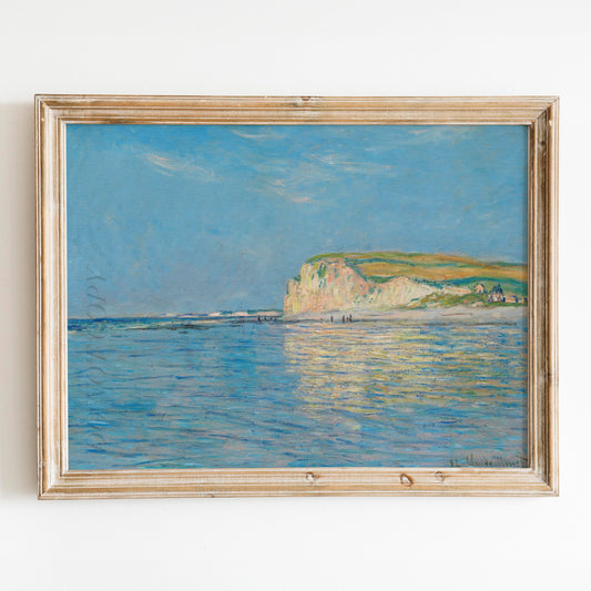 Low Tide at Pourville (1882) by Claude Monet