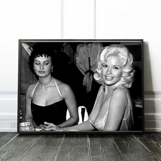 Sophia Loren and Jayne Mansfield Side Eye