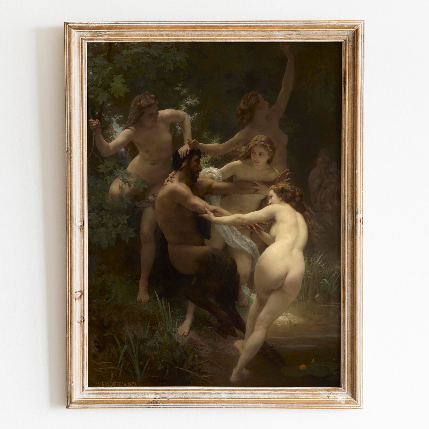 Nymphs and Satyr by William-Adolphe Bouguereau