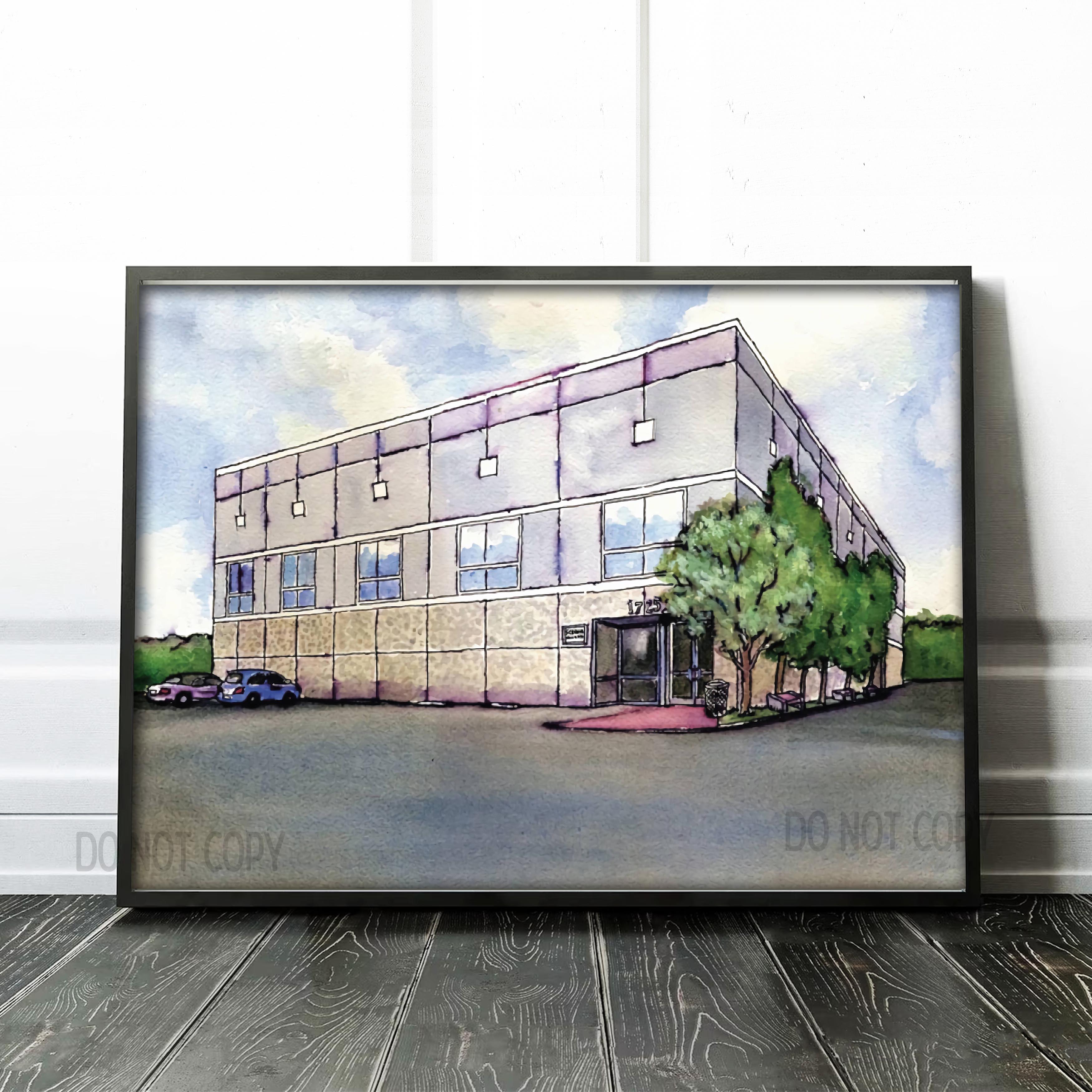 Pam Beesly original painting print highlighting the charm in waiting and imperfection