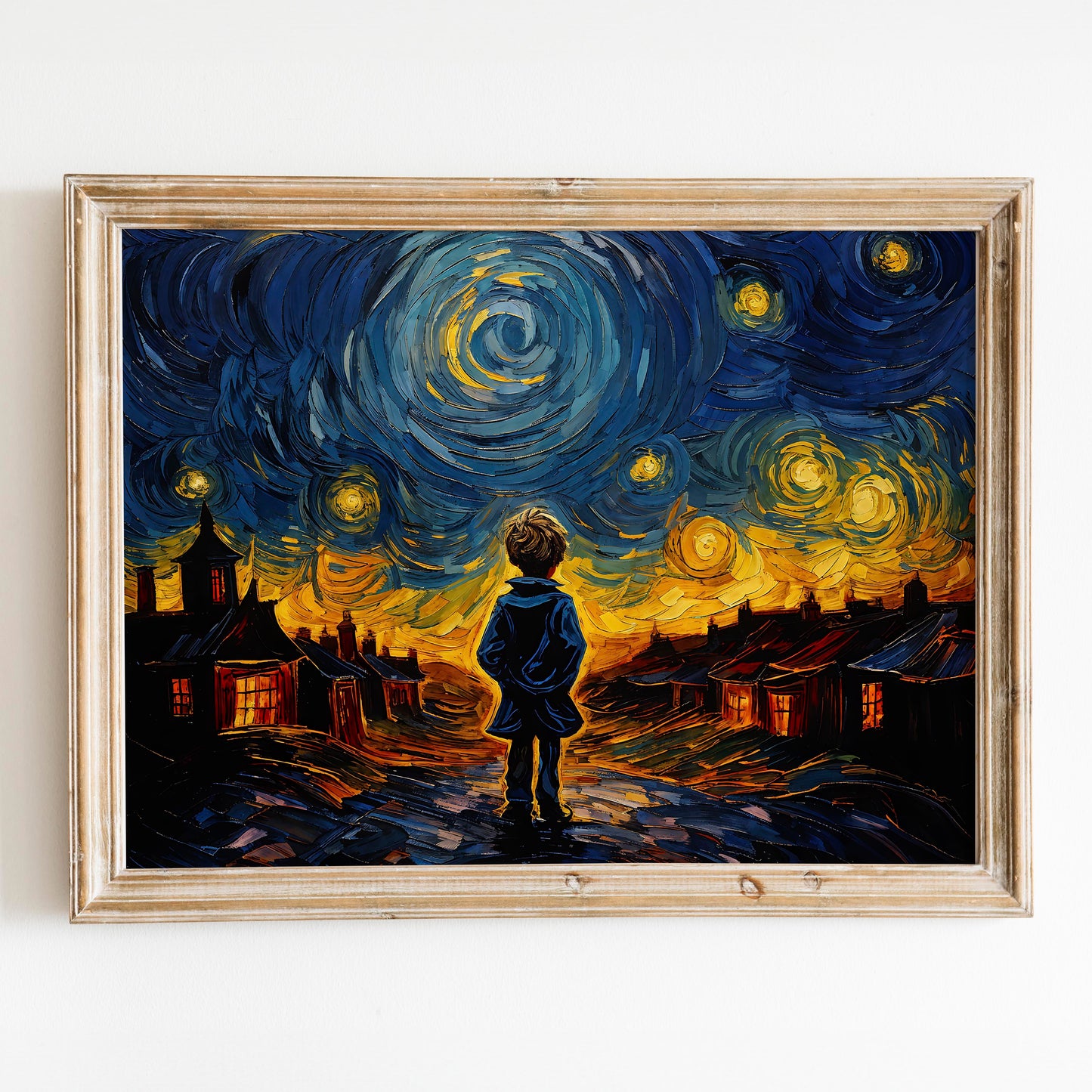 Oliver Twist As Van Gogh Starry Night