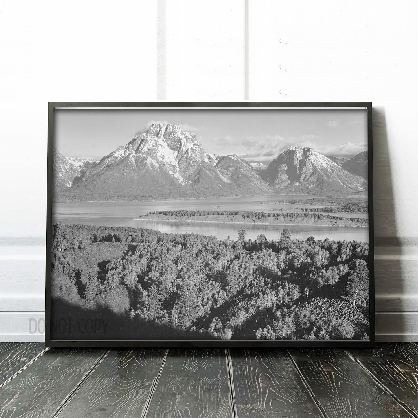 Ansel Adams Mount Moran in Grand Teton National Park