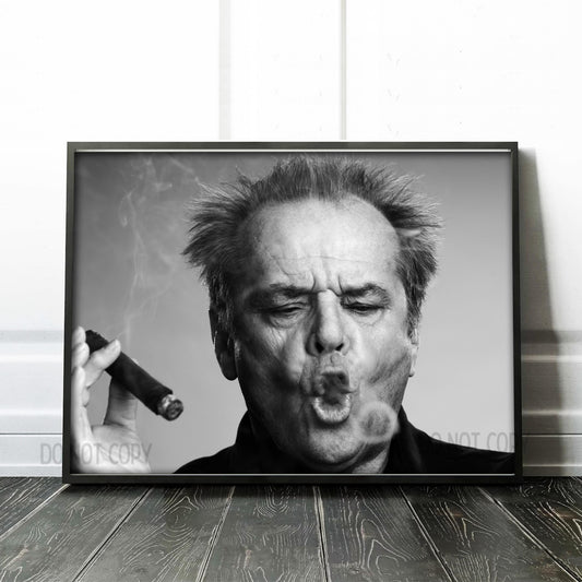 Jack Nicholson Smoking A Cigar