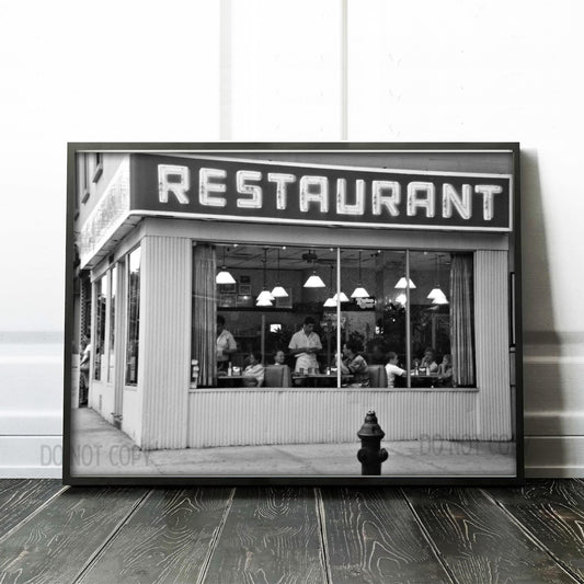 Seinfeld Restaurant in Black & White