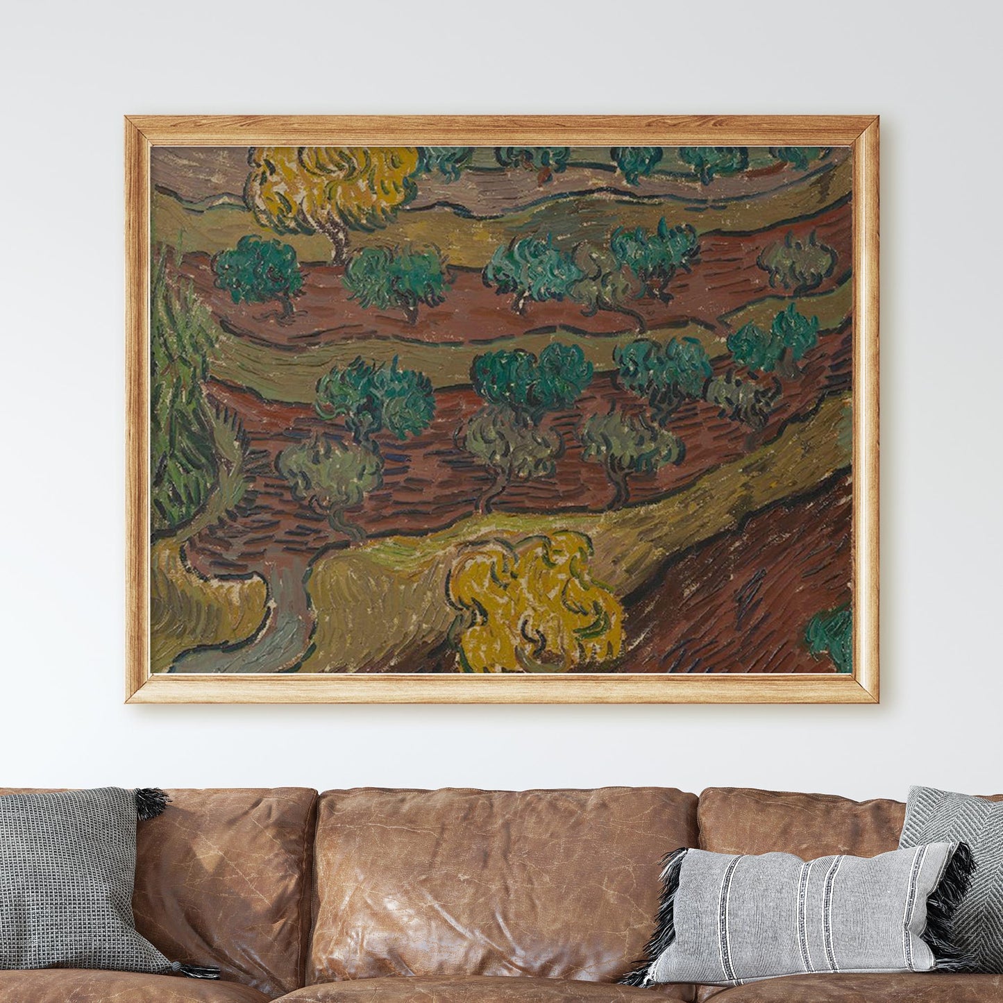 Olive Trees on a Hillside (1889) by Van Gogh