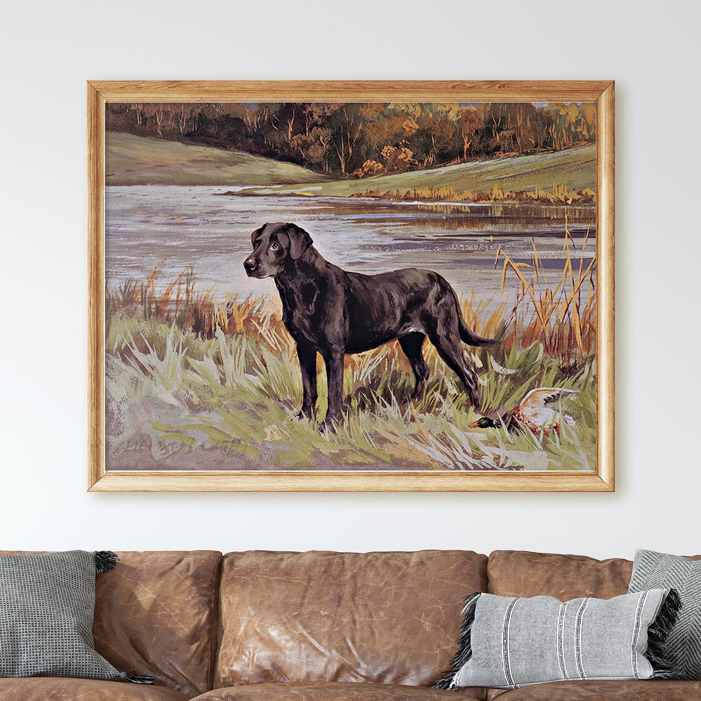 Labrador Retriever With Duck