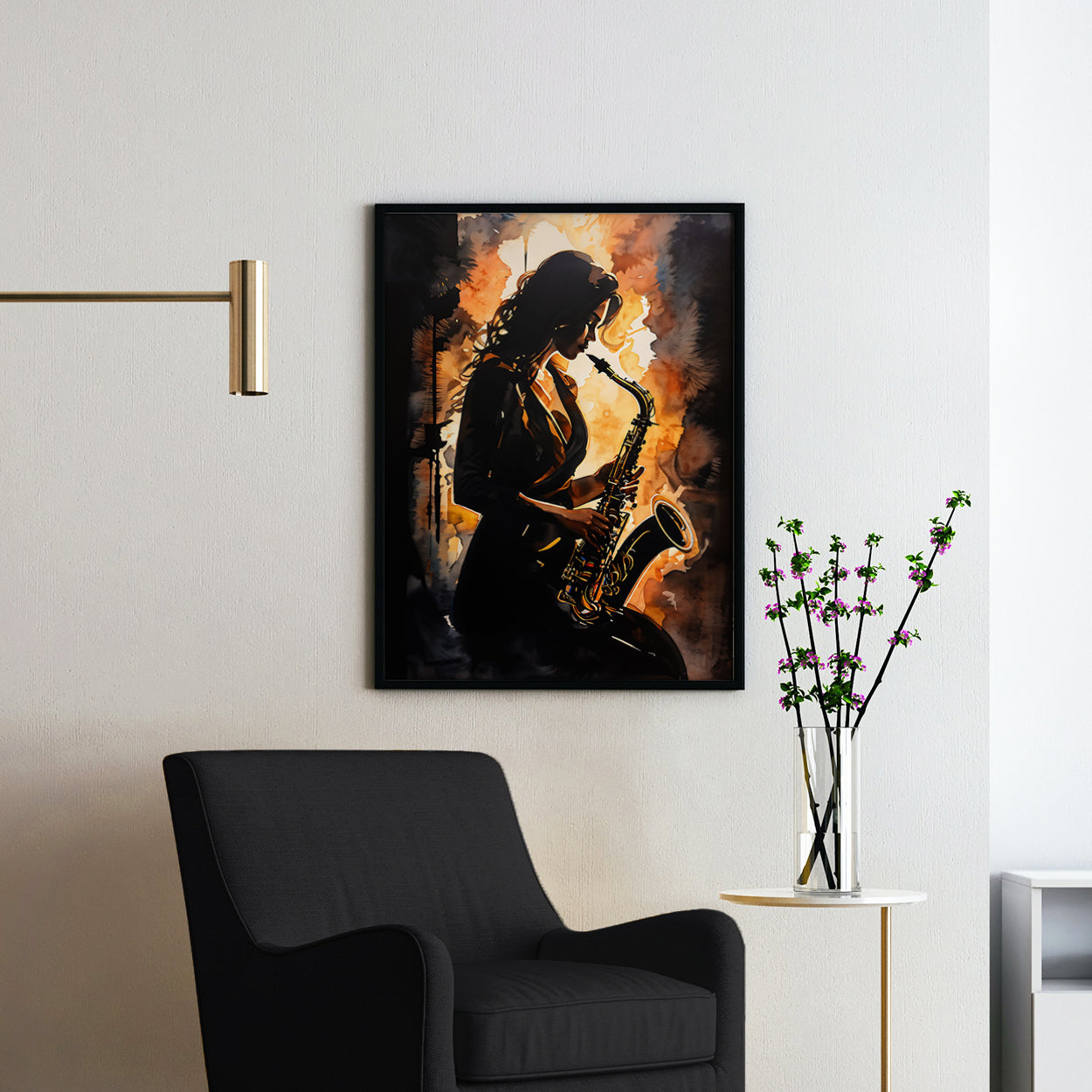 Miss Music - Woman Playing Saxophone