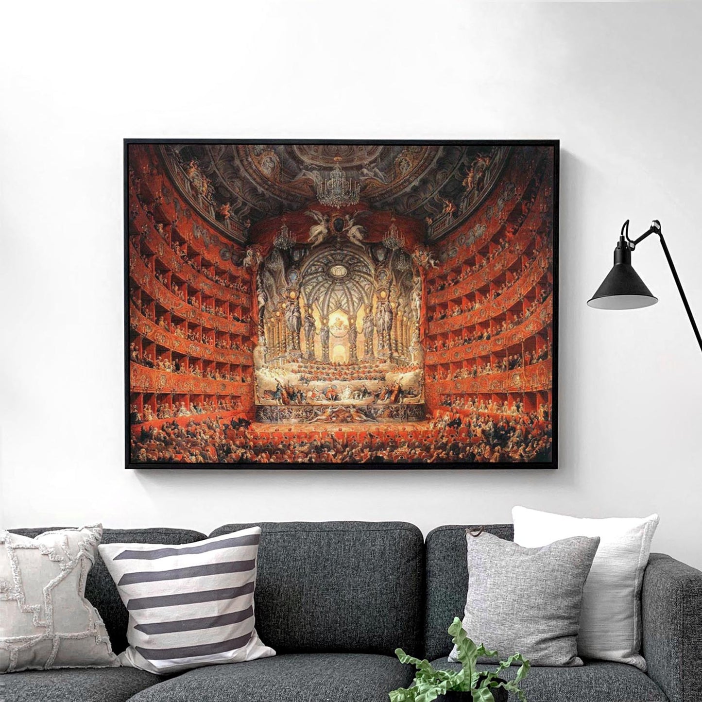 Musical Feast Given by the Cardinal de La Rochefoucauld in the Teatro Argentina in Rome (1735) by Giovanni Paolo Panini