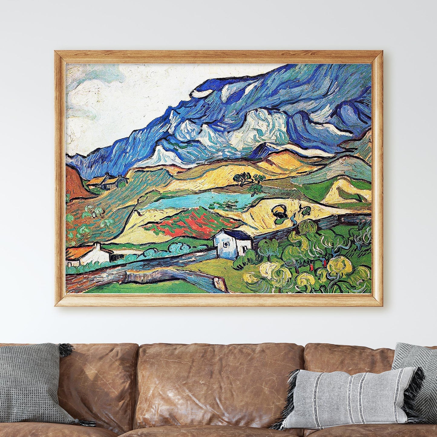 Les Alpilles A Mountain Landscape Near Saint-Remy by Vincent Van Gogh