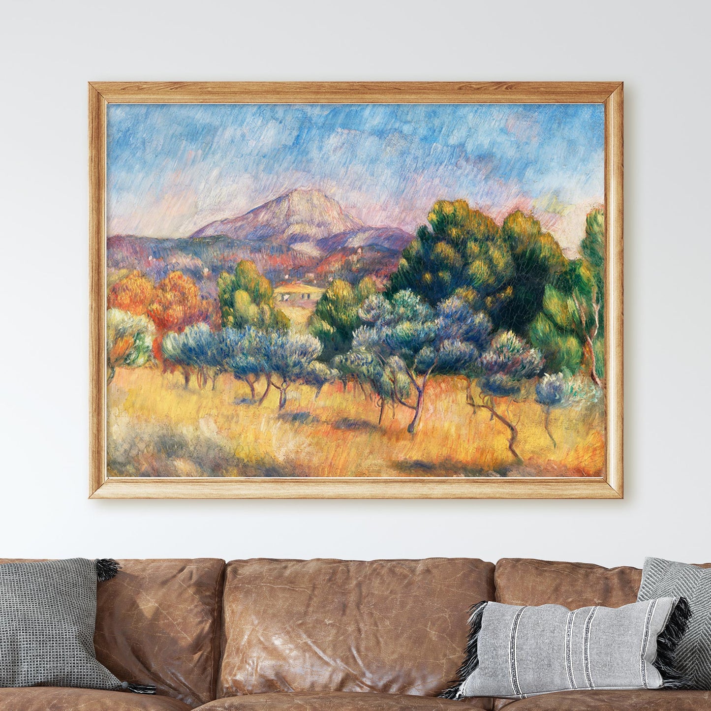 Montagne Sainte-Victoire (Paysage) (1889) by Renoir