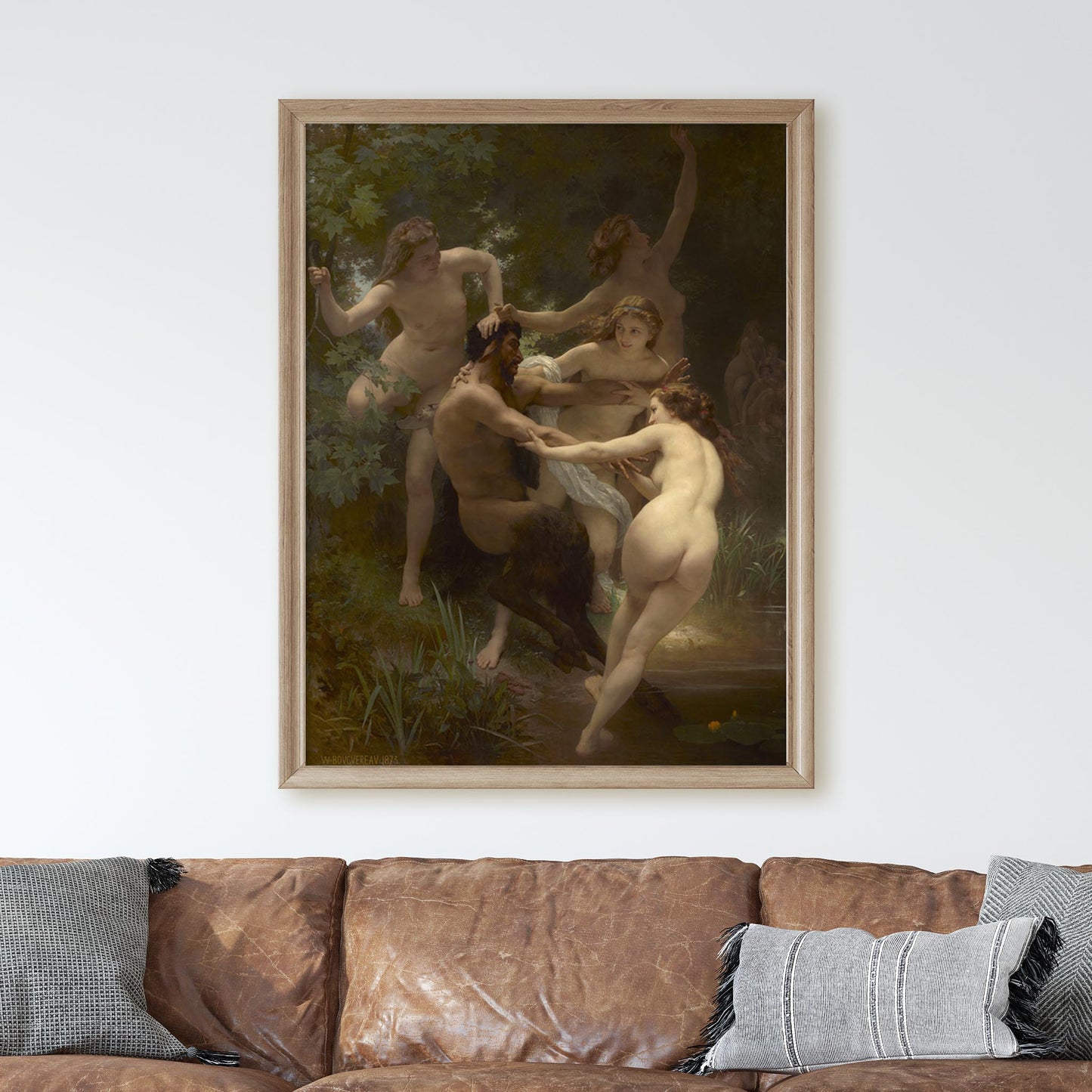 Nymphs and Satyr by William-Adolphe Bouguereau