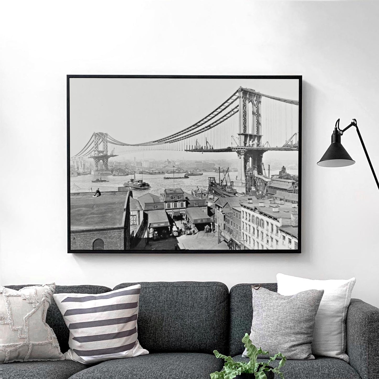 Manhattan Bridge Construction 1909