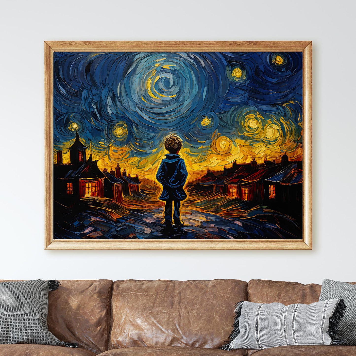 Oliver Twist As Van Gogh Starry Night