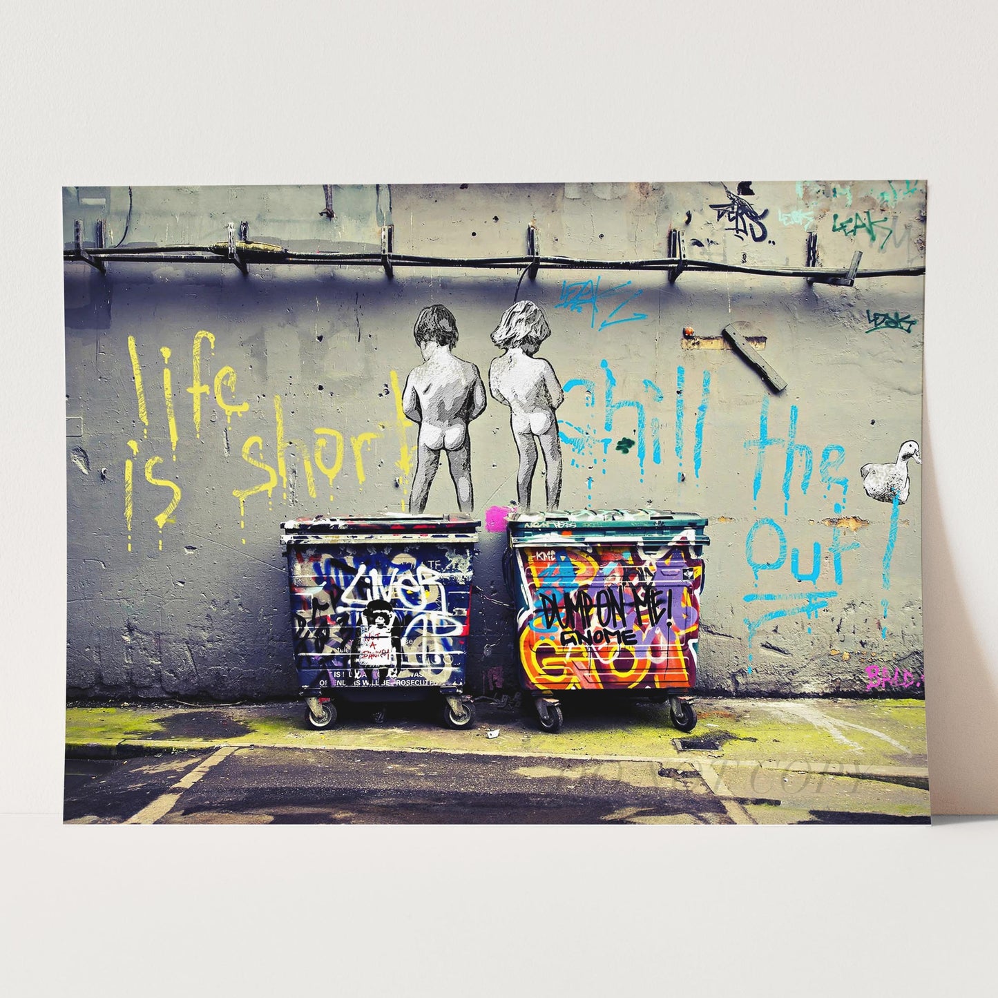 Life Is Short Chill The Duck Out! Banksy