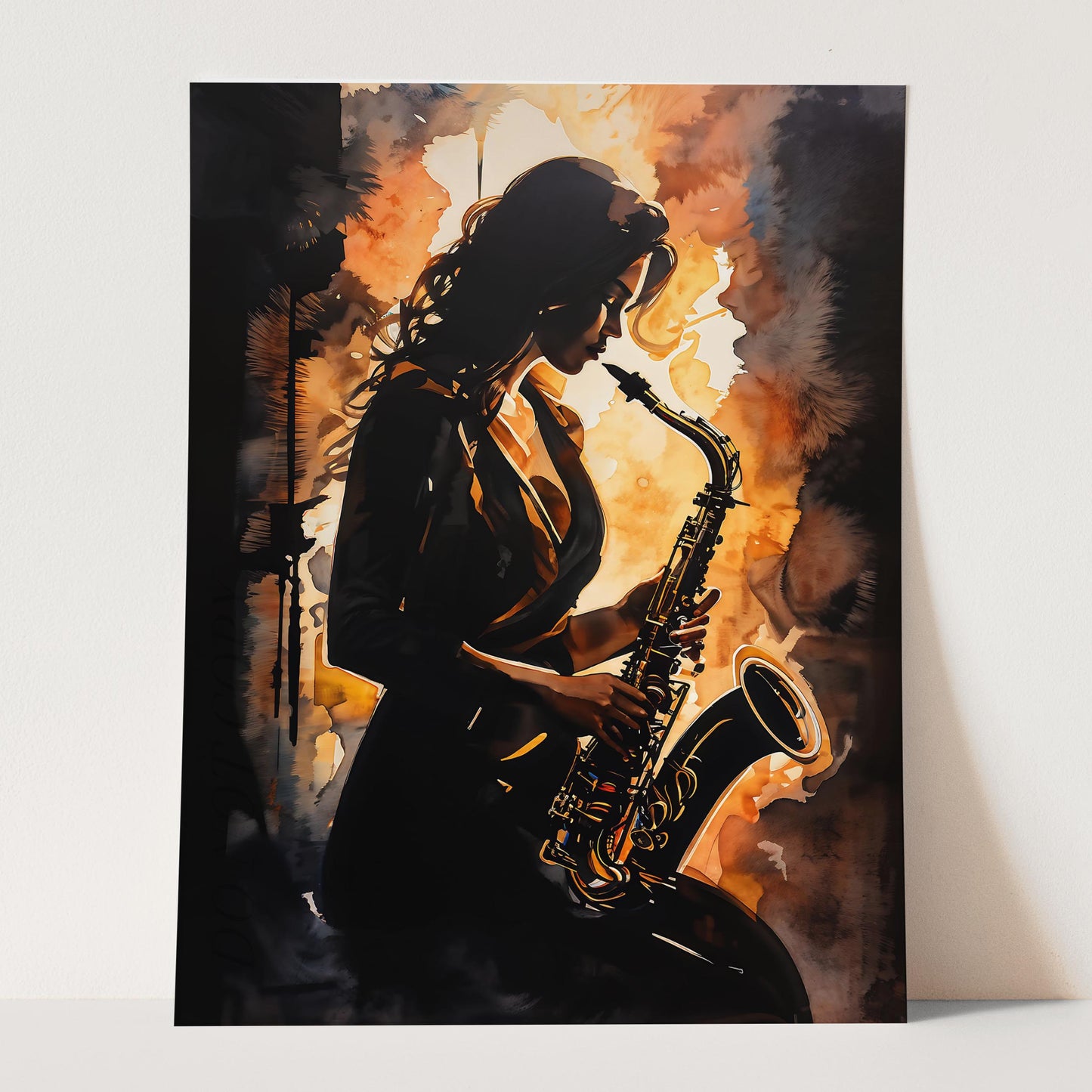 Miss Music - Woman Playing Saxophone