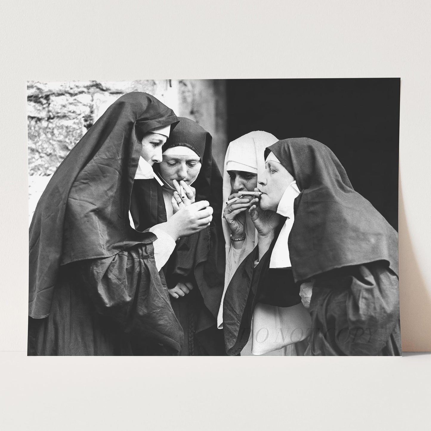 Nuns Smoking Cigarettes