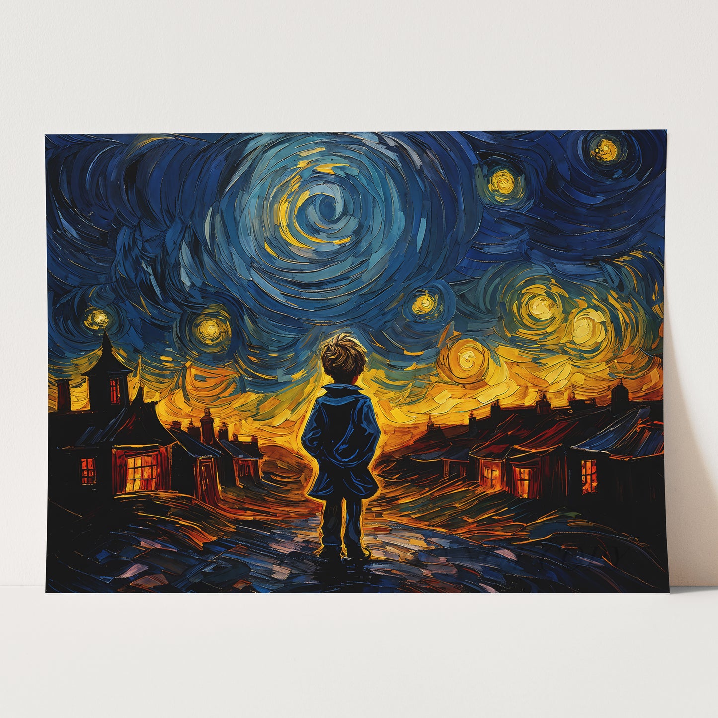 Oliver Twist As Van Gogh Starry Night