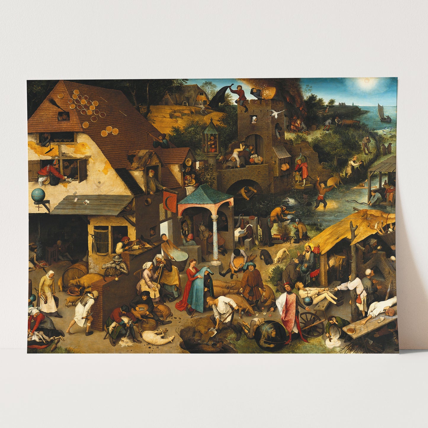 Netherlandish Proverbs (1559) by Pieter Bruegel the Elder