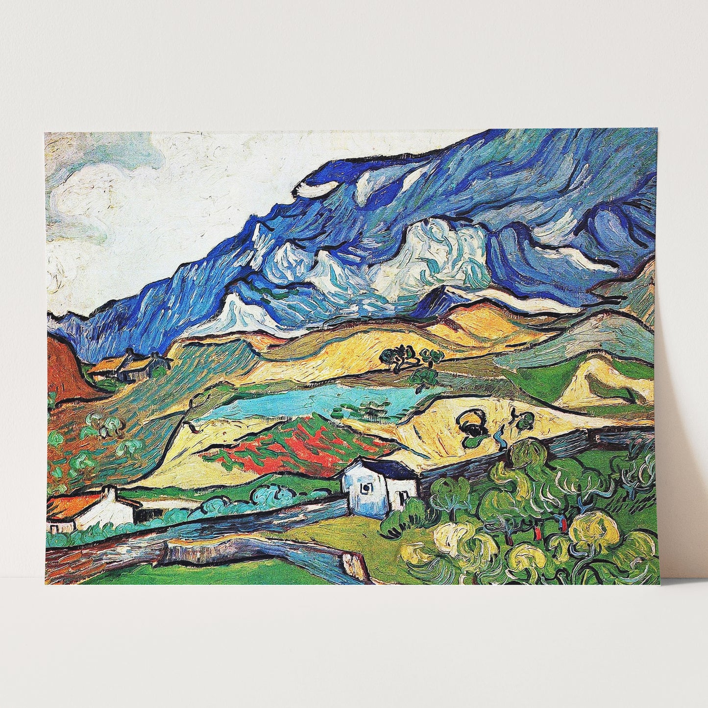 Les Alpilles A Mountain Landscape Near Saint-Remy by Vincent Van Gogh
