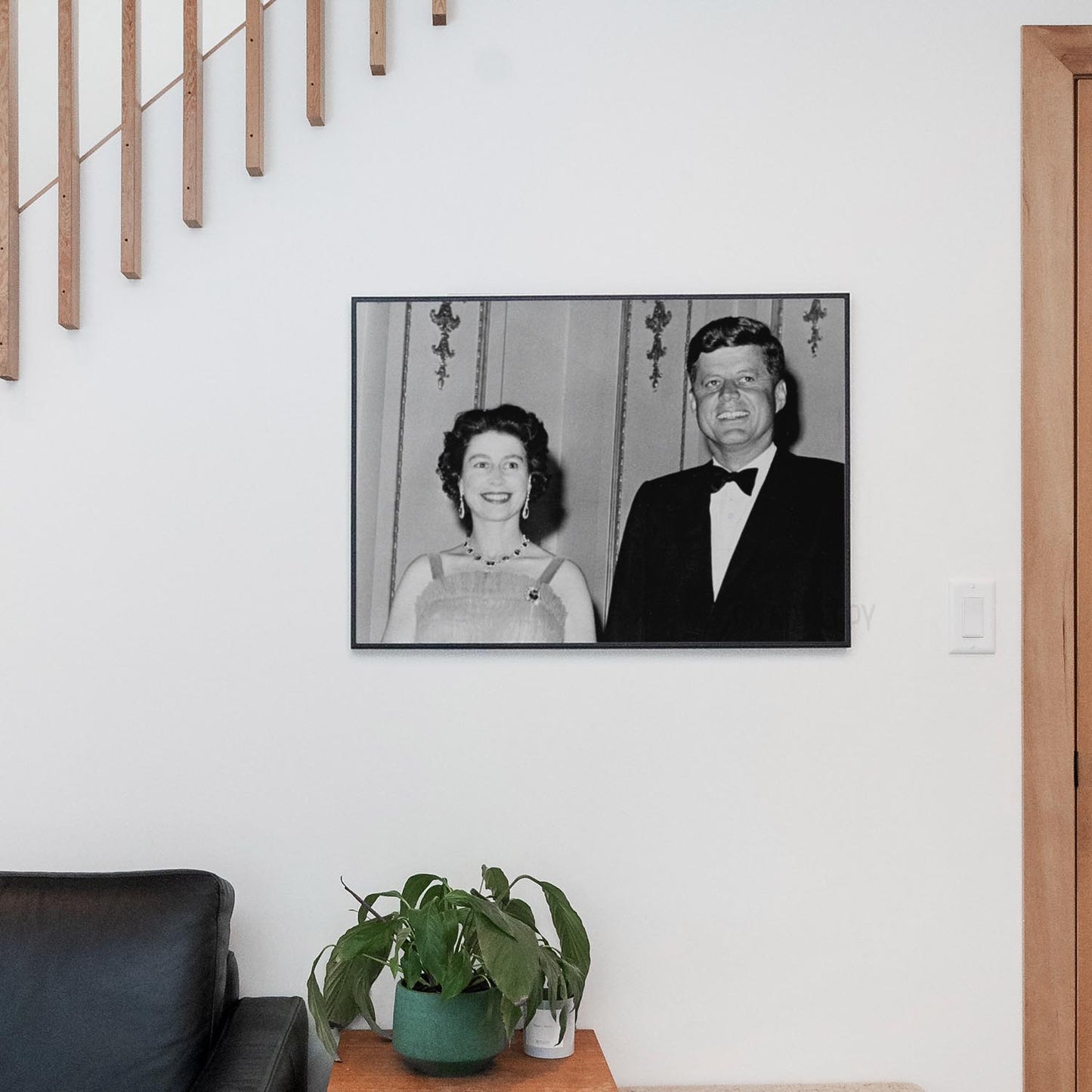 John F Kennedy (JFK) and Queen Elizabeth