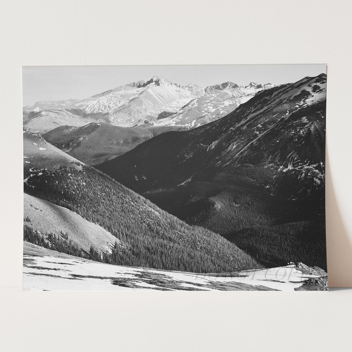 Long's Peak in Rocky Mountain National Park, Colorado by Ansel Adams