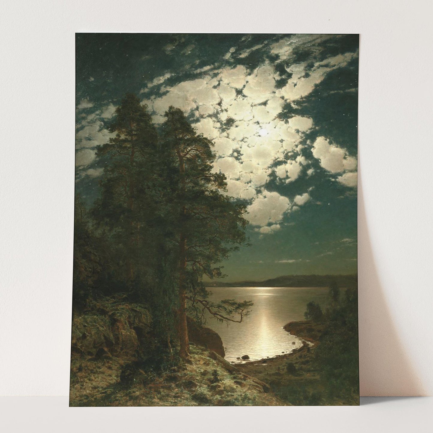 Moonlit Night (1883) by Hjalmar Munsterhjelm
