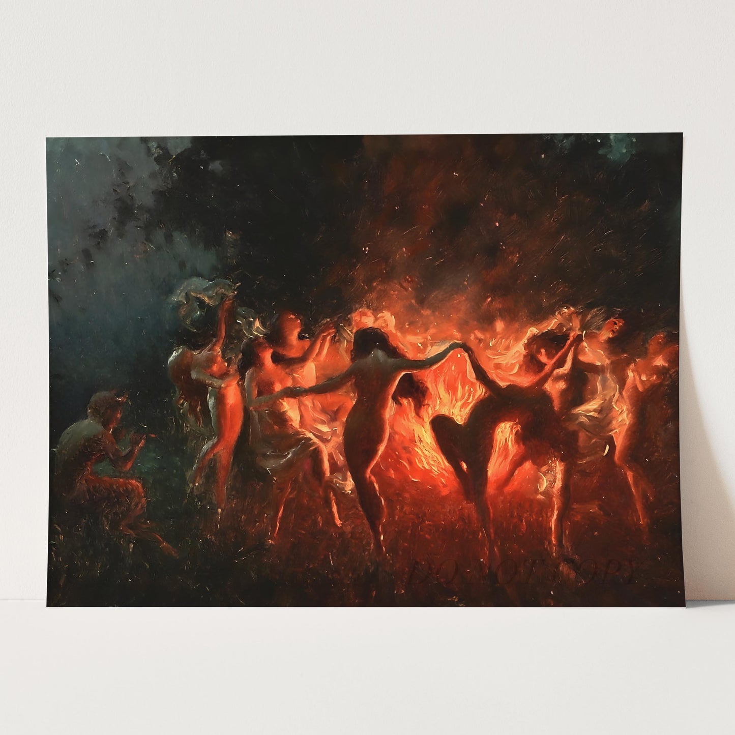 Nymphs Dancing to Pan’s Flute by Joseph Tomanek