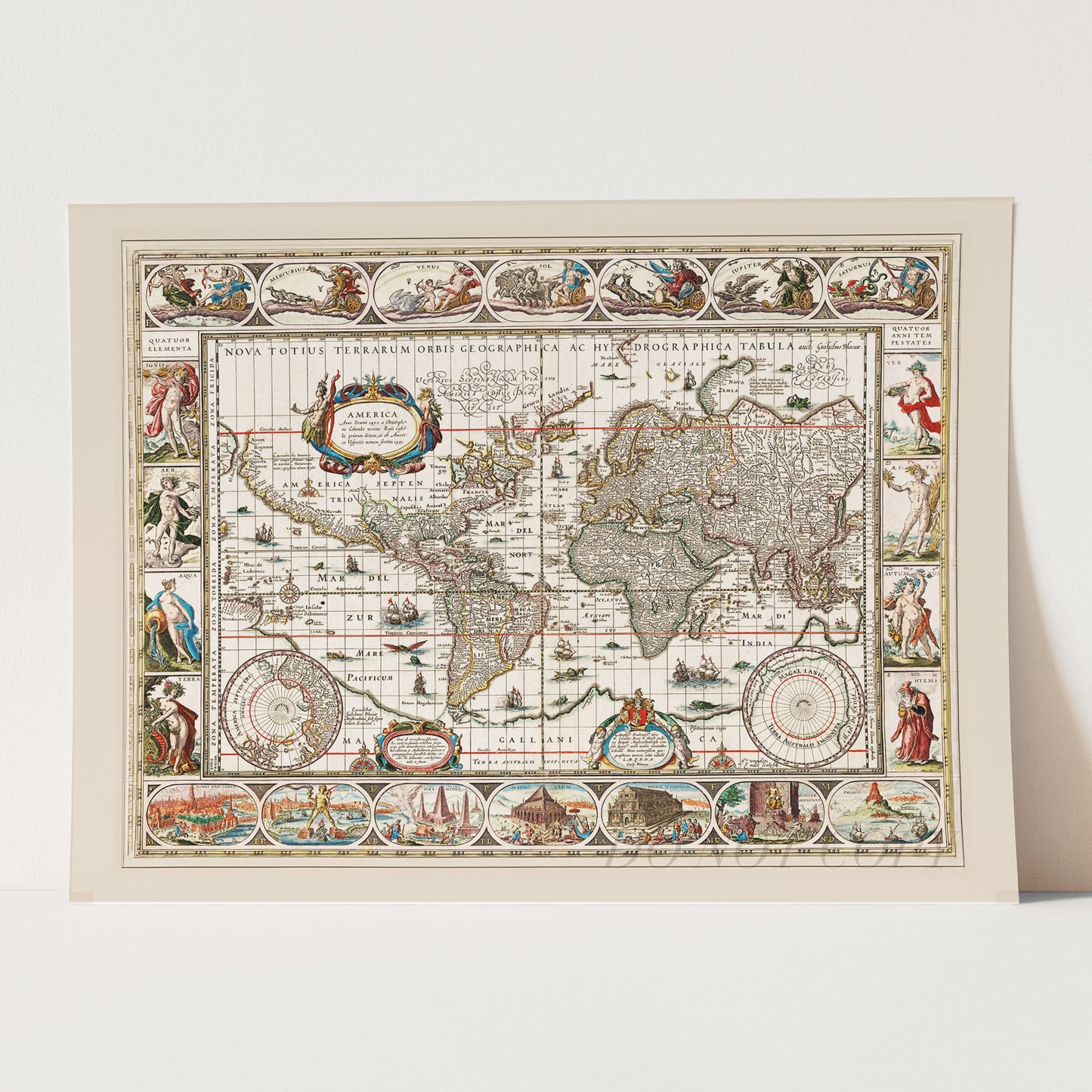Nova Totius World Map