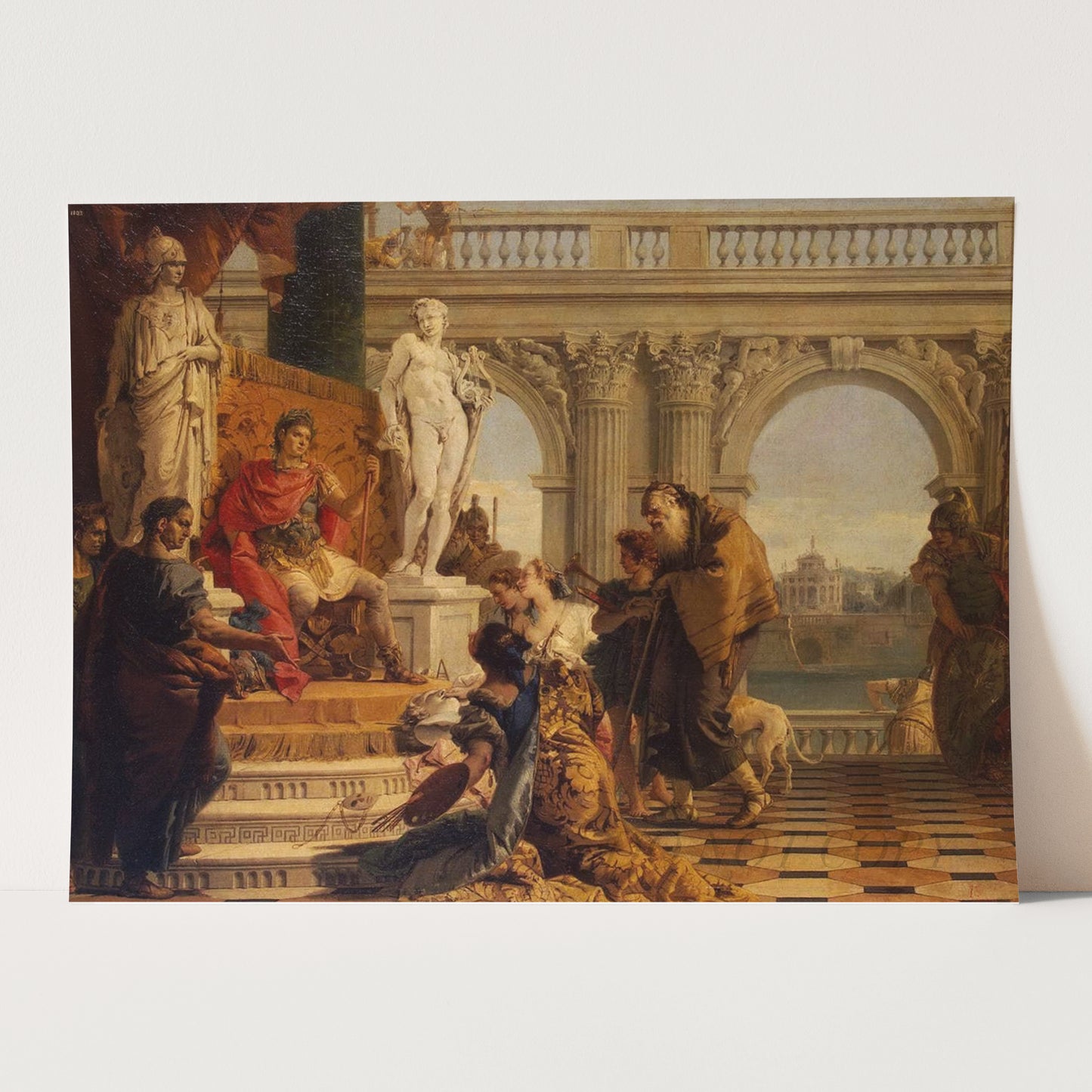 Maecenas Presenting the Liberal Arts to the Emperor Augustus, Giovanni Battista Tiepolo, 1743