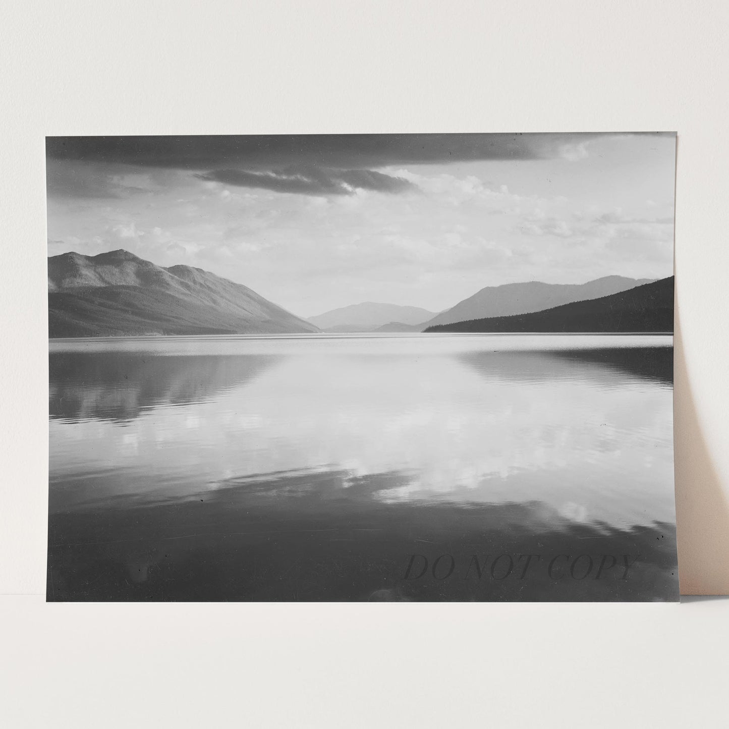 McDonald Lake, Glacier National Park, Ansel Adams
