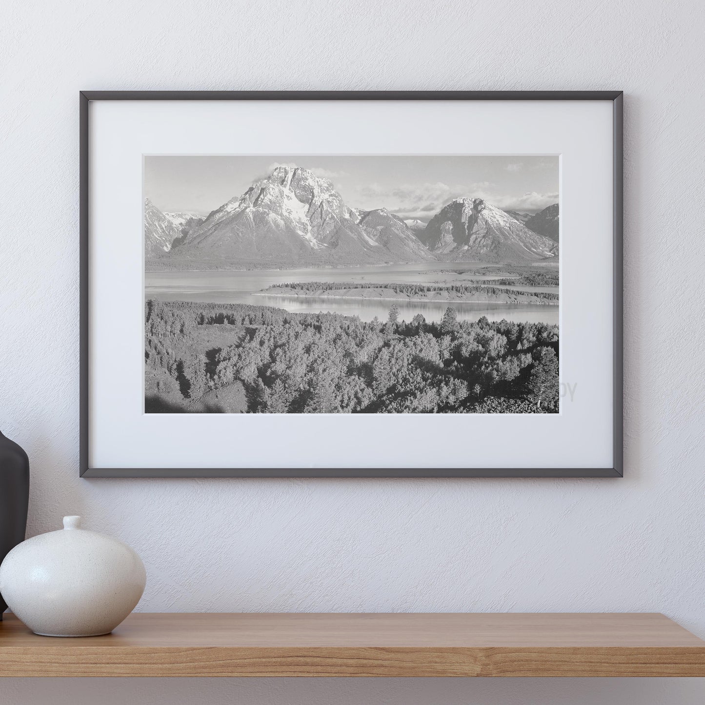 Ansel Adams Mount Moran in Grand Teton National Park