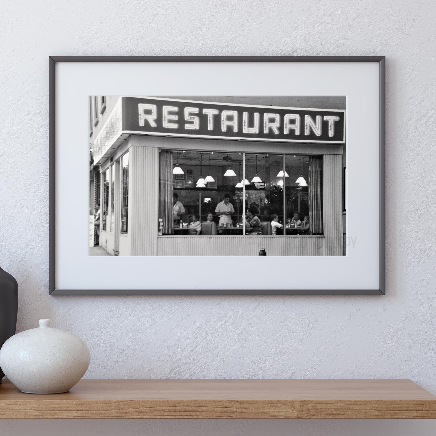 Seinfeld Restaurant in Black & White