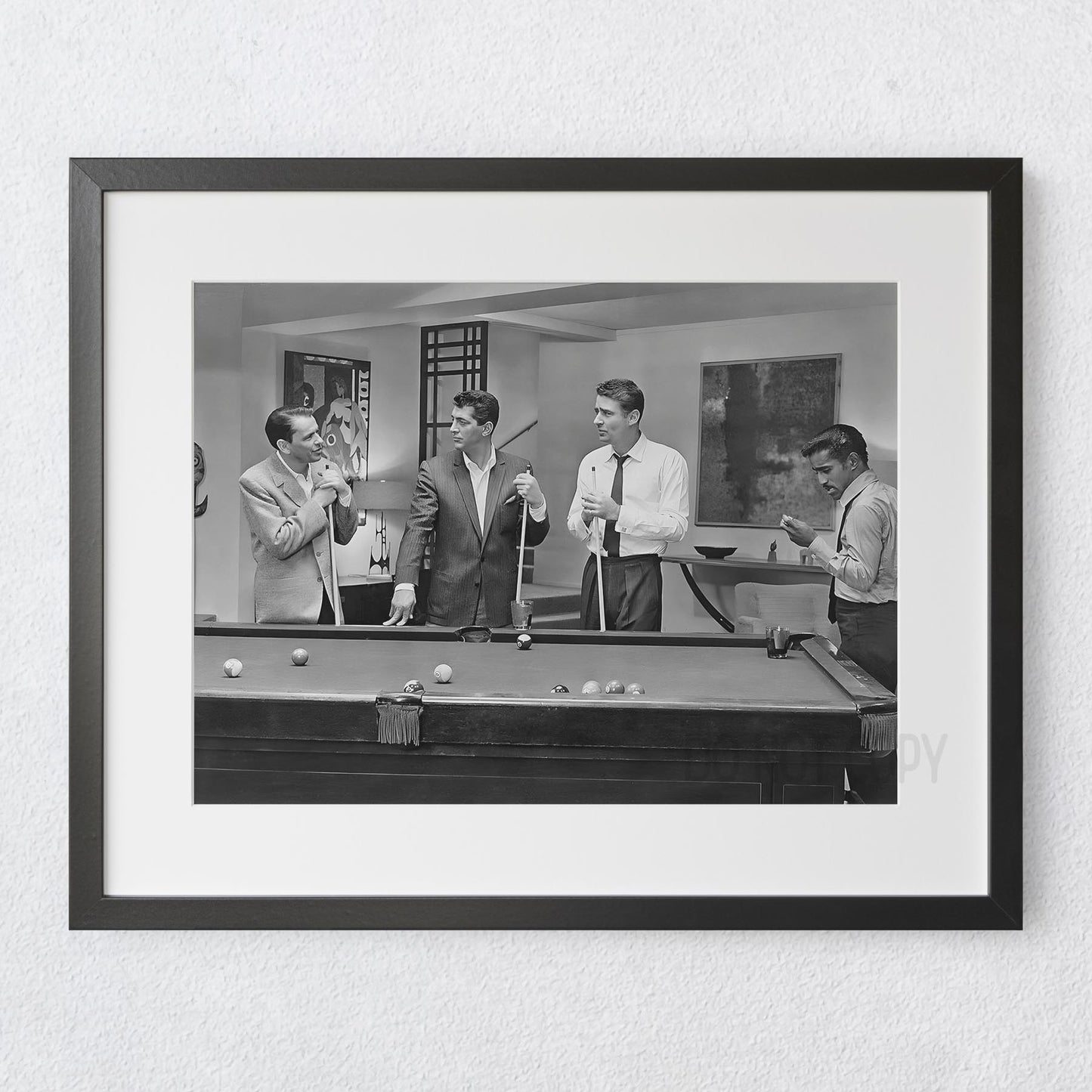 The Rat Pack Playing Pool in Ocean's 11