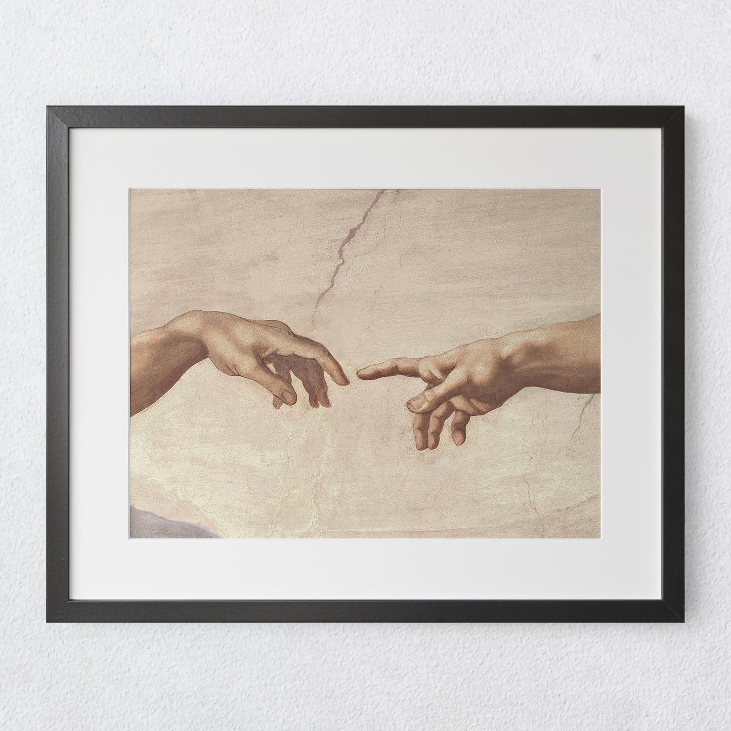 Hands of God and Adam Michelangelo Creation of Adam