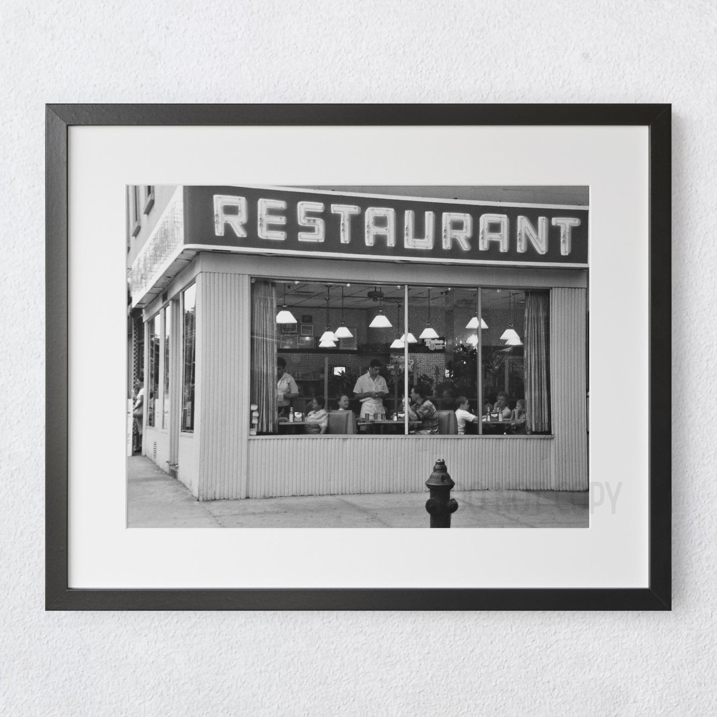 Seinfeld Restaurant in Black & White