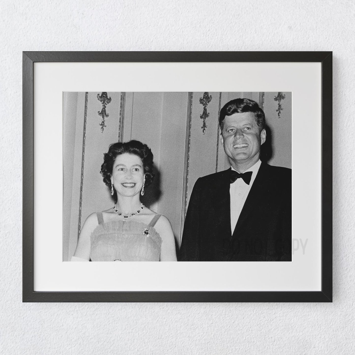John F Kennedy (JFK) and Queen Elizabeth
