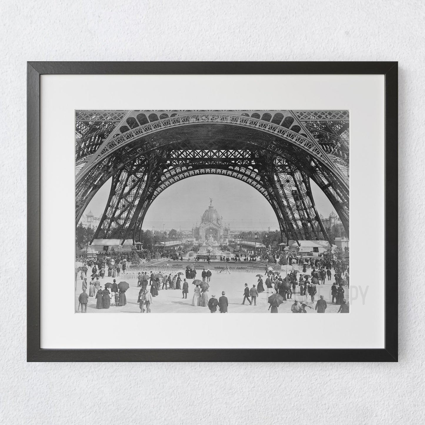 Eiffel Tower from the ground floor, 1900s