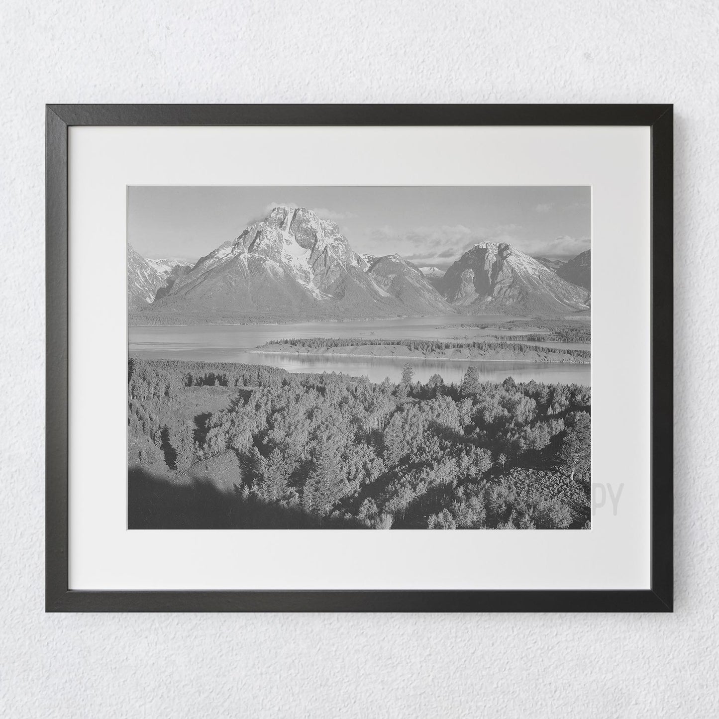 Ansel Adams Mount Moran in Grand Teton National Park