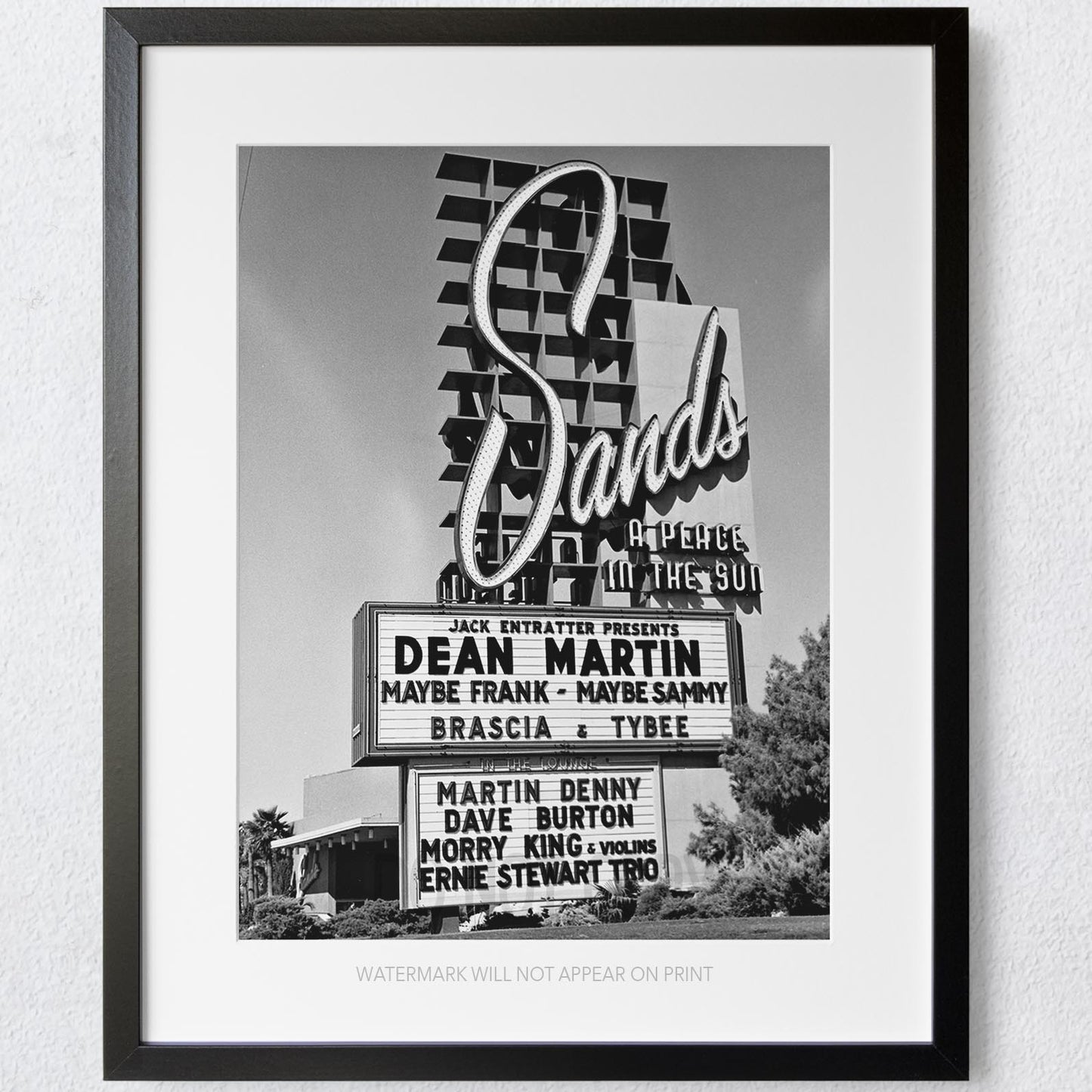 The Sands Hotel Las Vegas Frank Sinatra Dean Martin 1960s