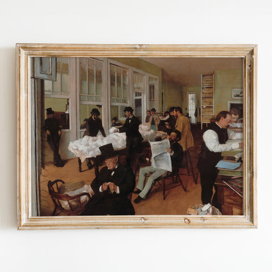 A Cotton Office in New Orleans (1873) by Edgar Degas