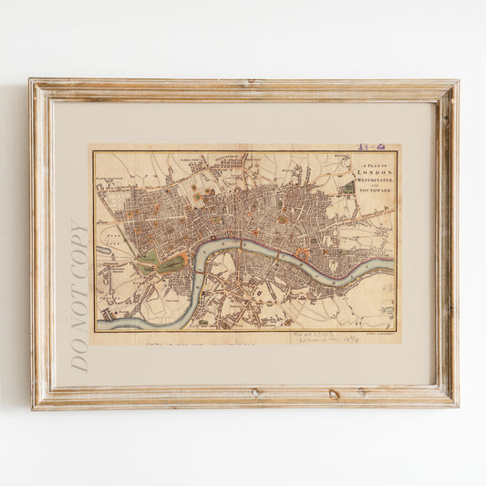 A Plan of London, Westminster, and Southwark