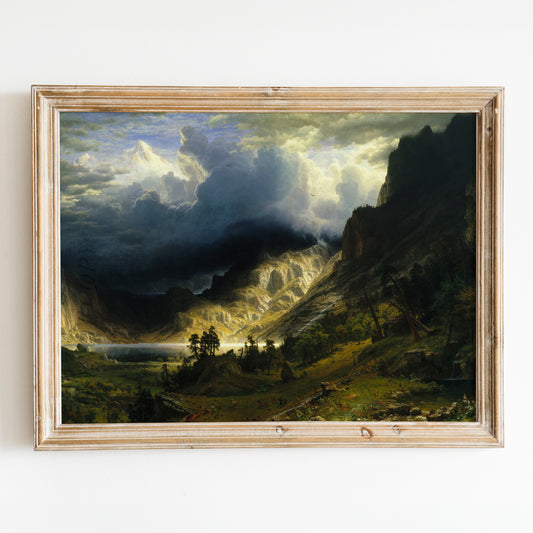 A Storm in the Rocky Mountains, Mt. Rosalie (1866) by Albert Bierstadt