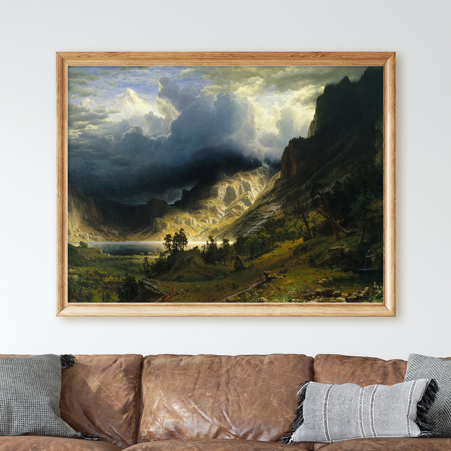 A Storm in the Rocky Mountains, Mt. Rosalie (1866) by Albert Bierstadt